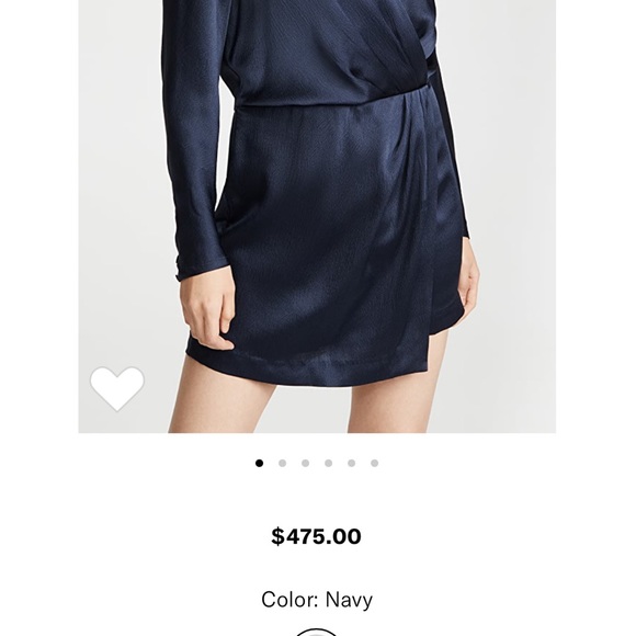 FRAME Mock-Neck Wrap silk Dress - Picture 9 of 10